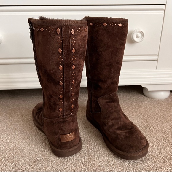 Tall Embellished Ugg Boots - Picture 1 of 6